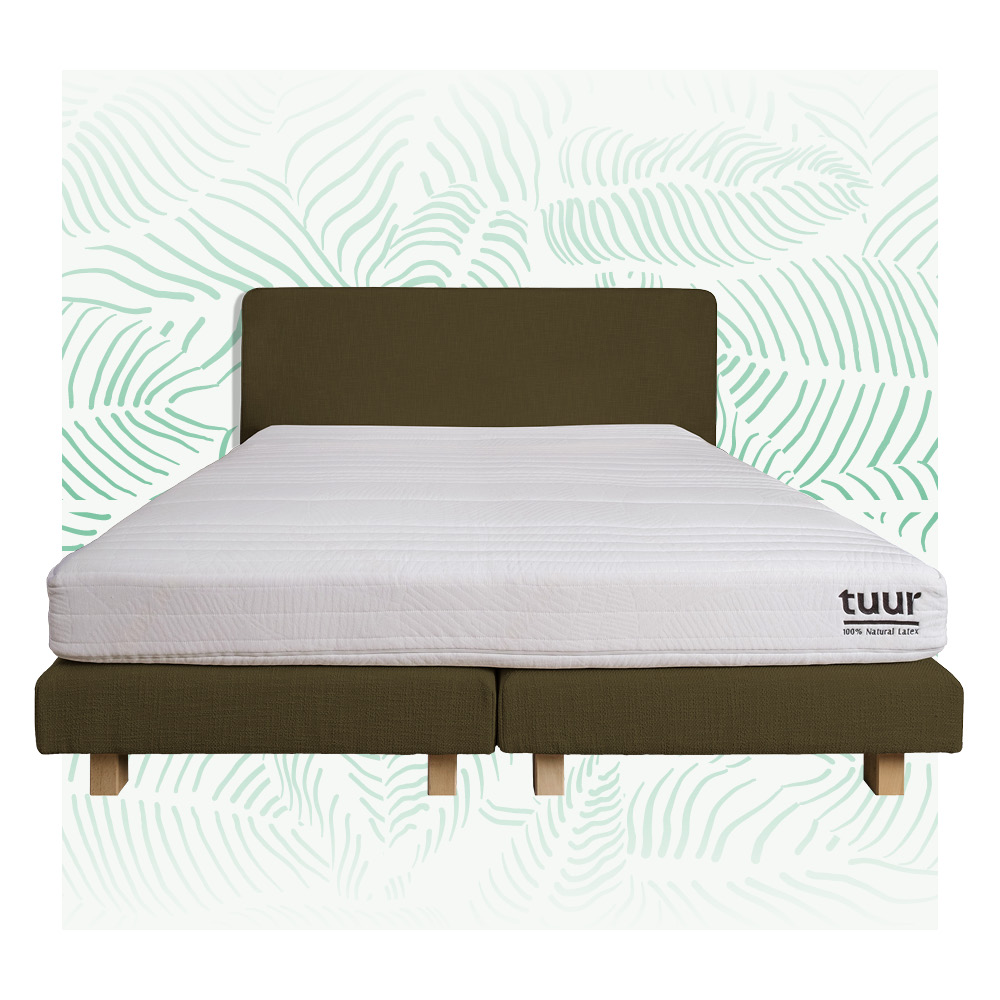 Tuur® Boxspringset met Tuur® Original Plus Matras 90x200cm - Green