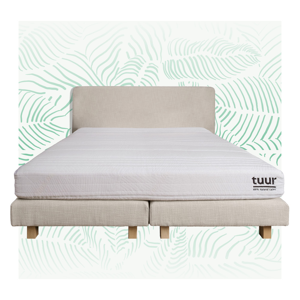 Tuur® Boxspringset met Tuur® Spring Matras 160x210cm - Beige